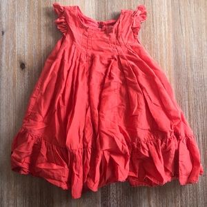 Tea Collection, orange dress, 18-24 mo
